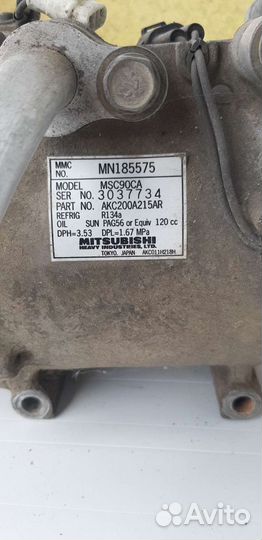 Компрессор кондиционера mitsubishi lancer 9 2.0