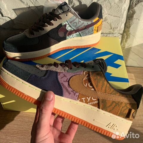 Кроссовки Nike Air Force Travis Scott Cactus Jack