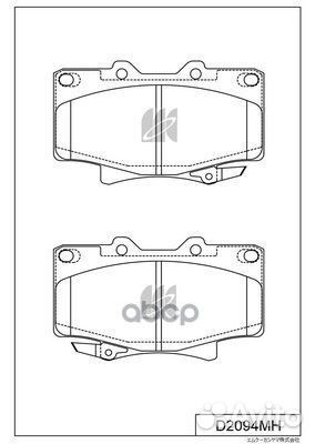 D2094MH колодки дисковые п. Toyota Land Cruise