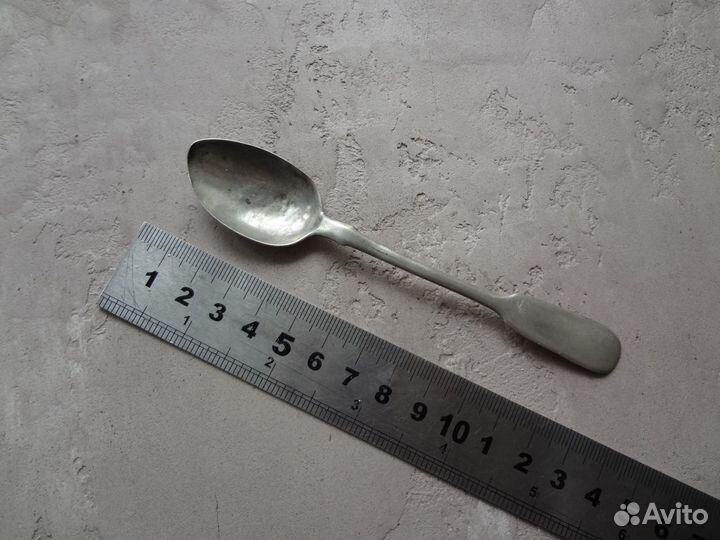 Чайная ложка серебро 84 пробы Царская Россия 1890