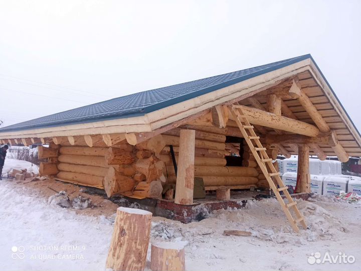 Срубы бани дома канадская рубка