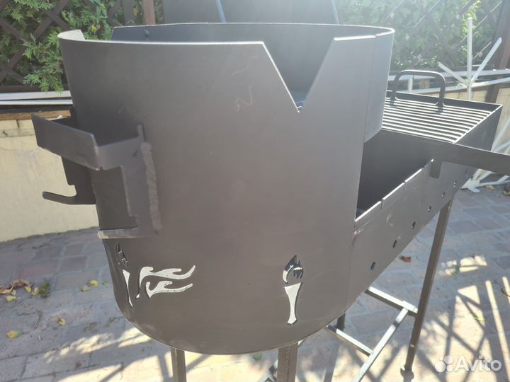 Мангал смокер печь под казан коптильня гриль