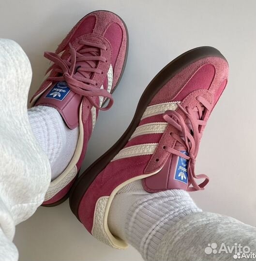 Кроссовки Adidas Gazelle Indoor Pink Cloud White