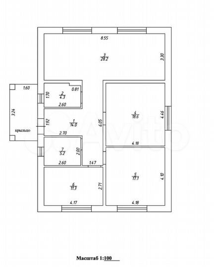 Дом 115 м² на участке 10 сот.