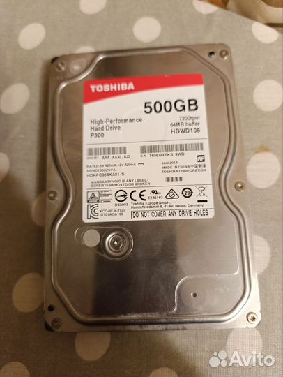 Жесткий диск HDD Toshiba 500GB