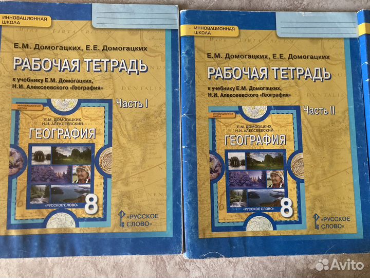 Рабочая тетрадь географии 8 и 9 класс Домогацких