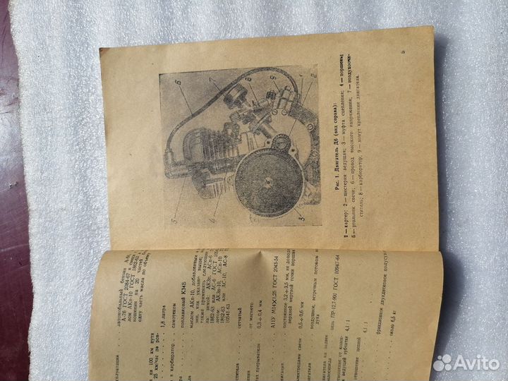 Инструкция (паспорт) двигатель Д 6