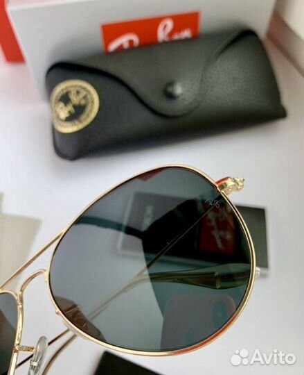 Очки ray ban aviator черный