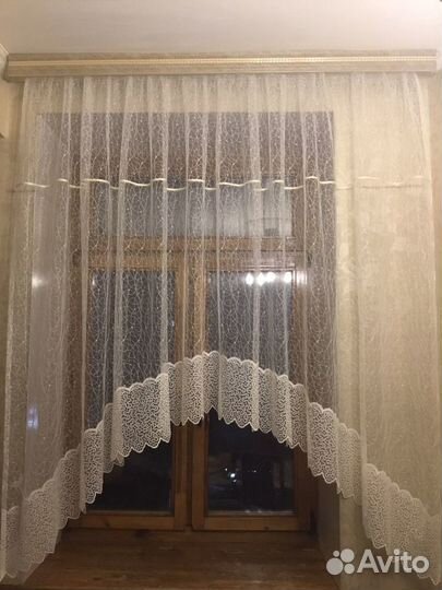 Штора кухонная Аркой.Новая 330*185