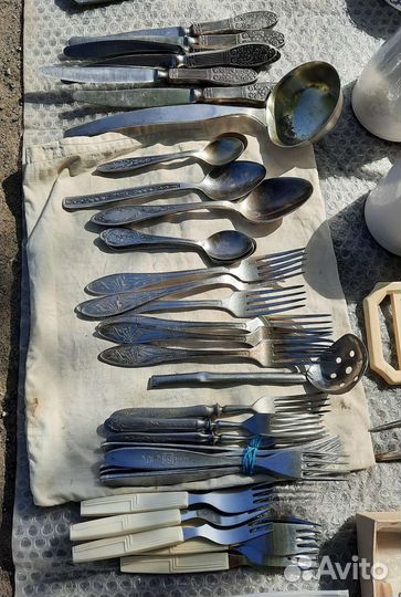 Мельхиор СССР Ложки Вилки Ножи