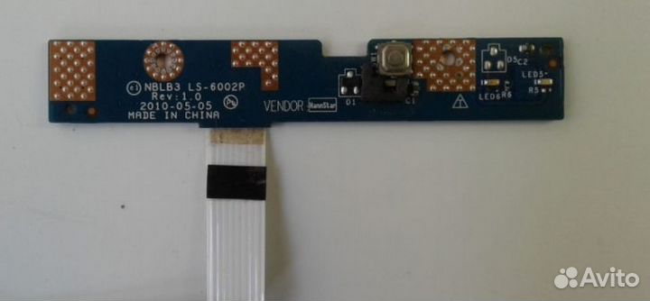 Плата кнопки включения DNS 0123999 p/n: LS-6002P
