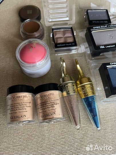 Пудра, тени, guerlain, dior, givenchy