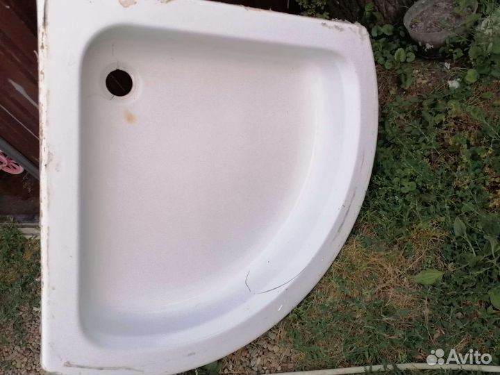 Ванна поддон для душа акриловый угловой бу