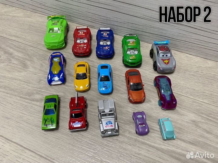 Машинки маленькие наборами, самолёты, паровозы