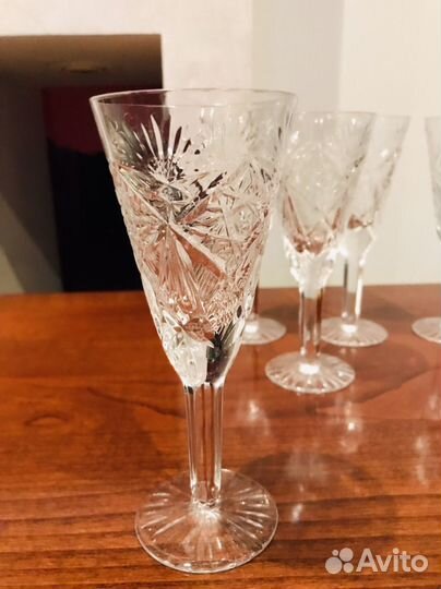 Хрустальные фужеры СССР