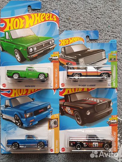 Hot wheels спортивные пикапы