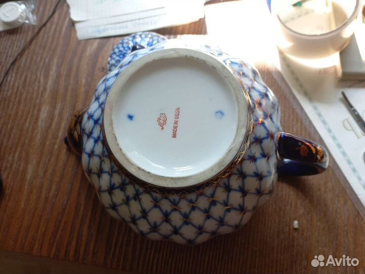 Чайник доливной 2л лфз кобальтовая сетка