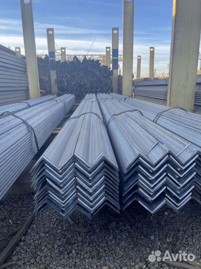 Уголок металлический 75х75х6 длина 6м Ст3