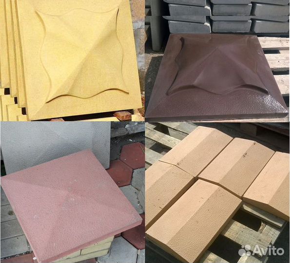 Колпак на столб и крышки (парапеты) на забор