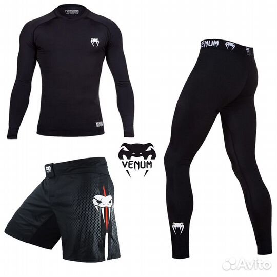 Рашгард и штаны Venum