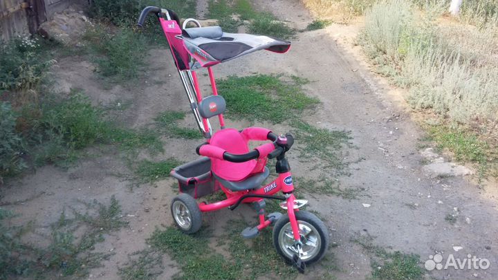Детский велосипед-коляска для маленькой принцессы