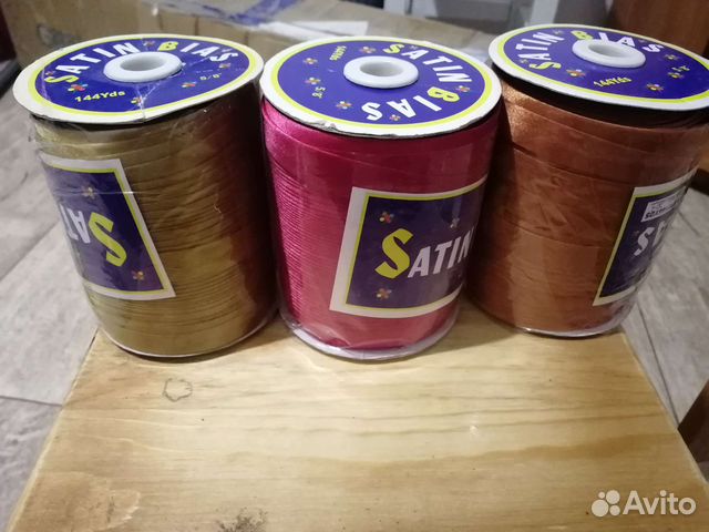 Косая бейка атласная