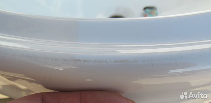 Фаянсовая угловая раковина СССР