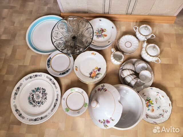 Фарфоровая посуда СССР, сервиз Вербилки