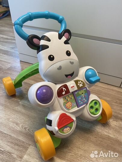 Ходунки каталка fisher price Зебра