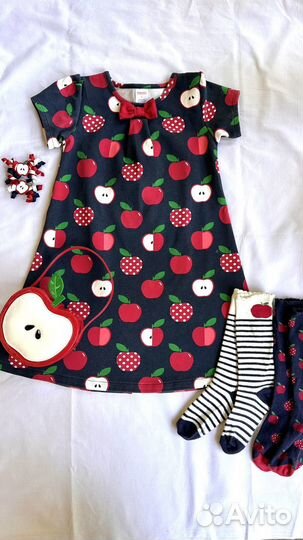 Платье/гольфы/сумочка/ заколки Gymboree