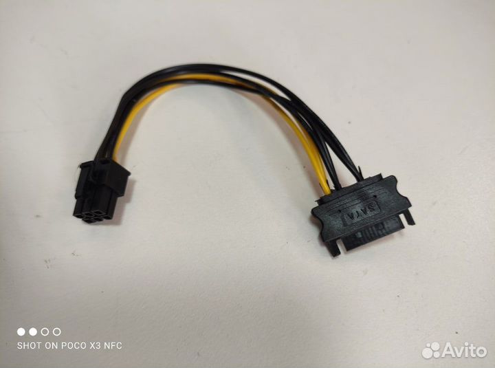 Переходник для блока питания с SATA на 6pin