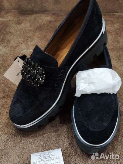 Лоферы женские 38 размер замша новые