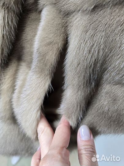 Шуба норковая летучая мышь 46-52 размер