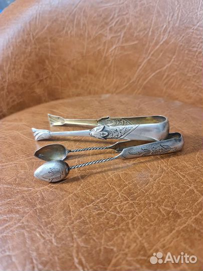 Щипцы для сахара серебро