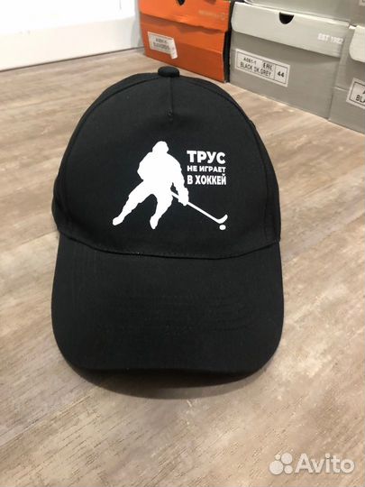 Кепка бейсболка с принтом Хоккейная