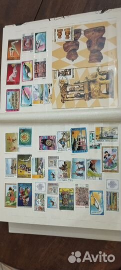 Большой альбом с иностранными марками чист/гаш