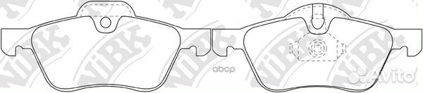 Колодки торм. PN0186 NiBK