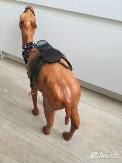 Статуэтка верблюд кожа большой