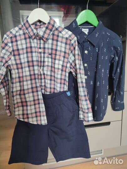 Комплект для мальчика: рубашки и шорты carters