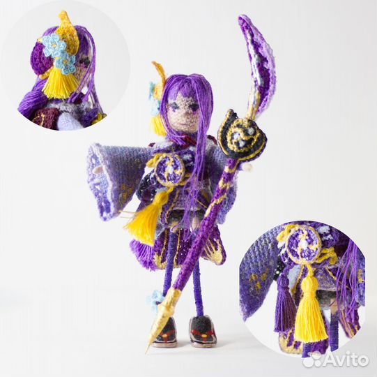 Райдэн геншин импакт. Ручная работа, крючком