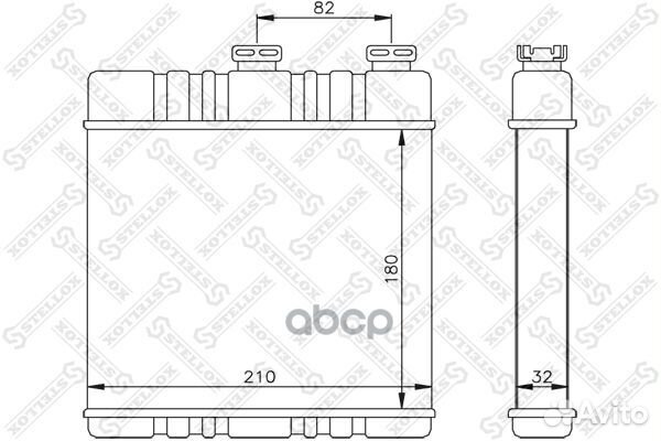 10-35071-SX радиатор печки Opel Astra all 97