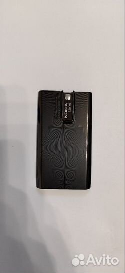 Nokia E66 крышка аккумулятора (цвет - Black steel)