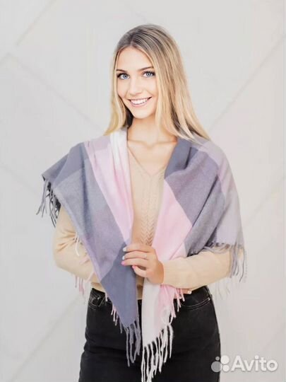 Кашемировый платок новый в упаковке