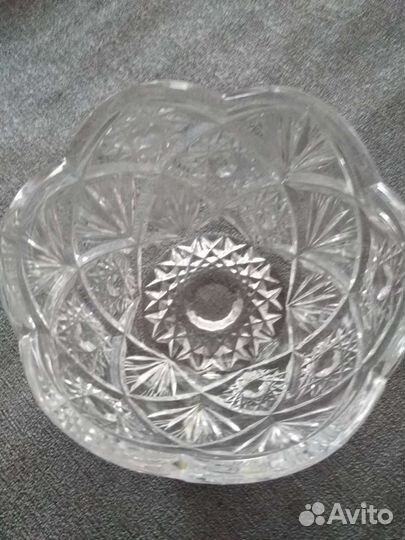 Салатница хрустальная СССР