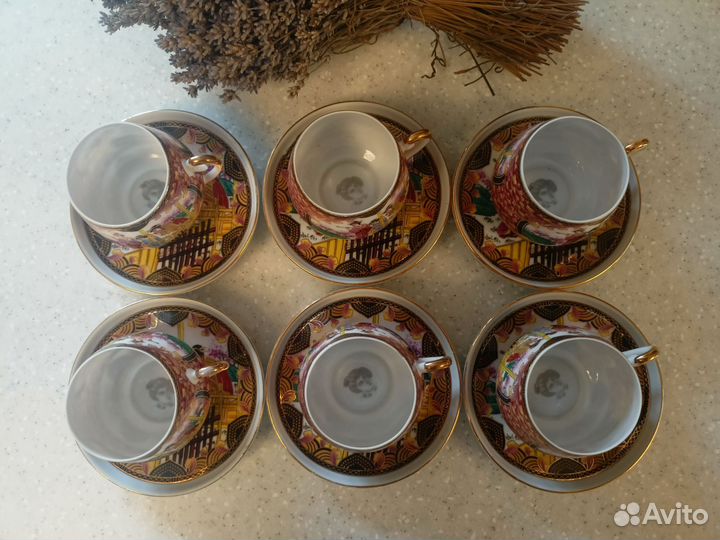Сервиз кофейный на 6 персон фарфор yamasen
