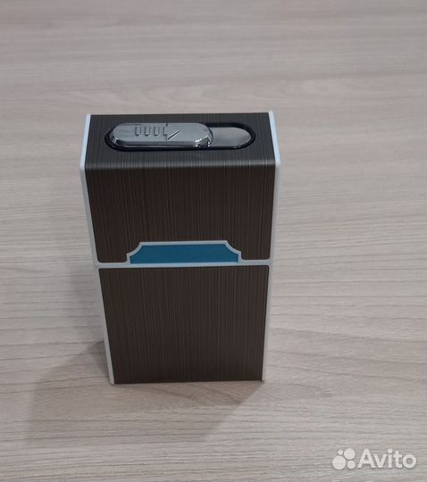 Портсигар металический с USB зажигалкой