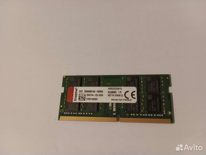 Sodimm ddr4 Kingston 3200 16gB