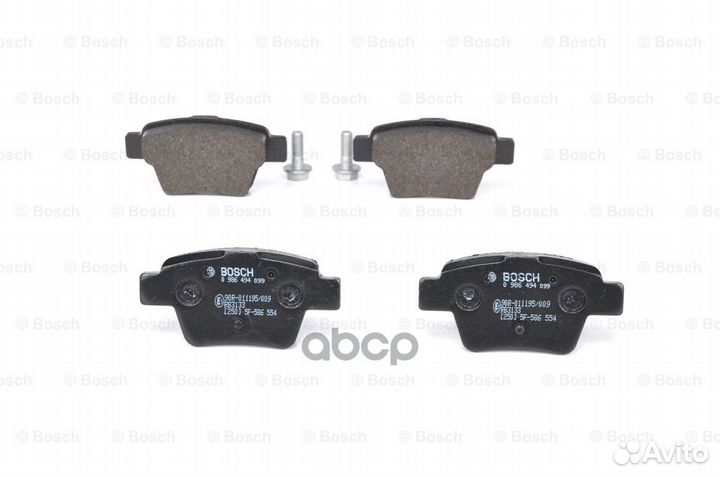 Колодки тормозные дисковые зад 0986494099 B