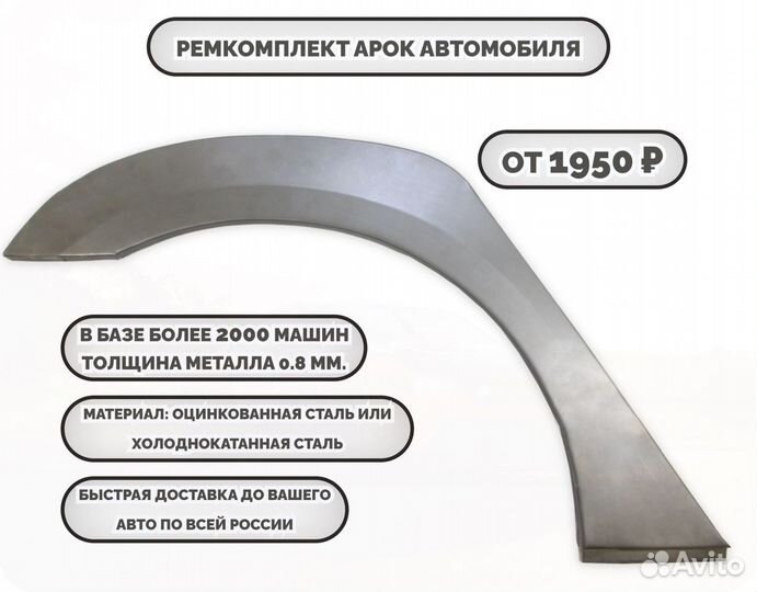 Ремонтные арки (ремкомплект) на автомобиль