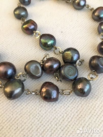 Комплиект ожерелье, серьги, браслет, 2 кольца